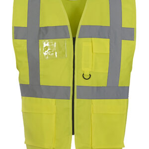 Yellow Multi-Functional Executive Waistcoat Large