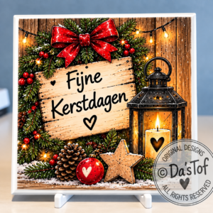 tegeltje fijne kerstdagen