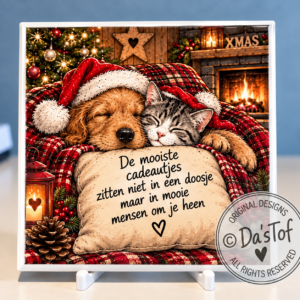 tegeltje mooiste cadeautjes hond en poes
