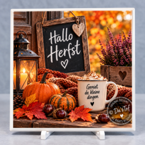 tegeltje hallo herfst